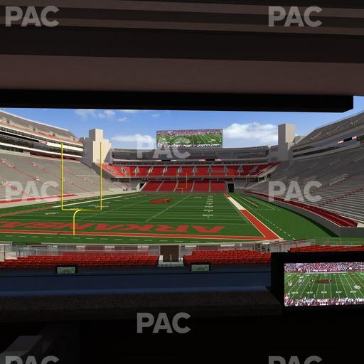 Razorback Stadium - Section Loge 41 Seat View