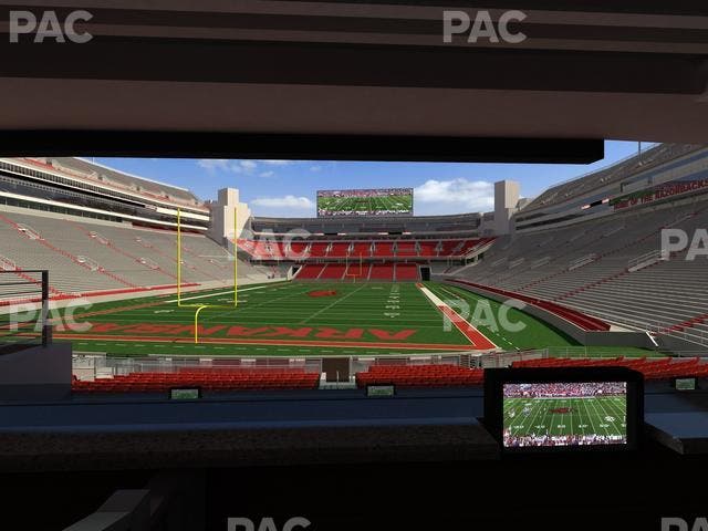 Razorback Stadium - Section Loge 41 Seat View
