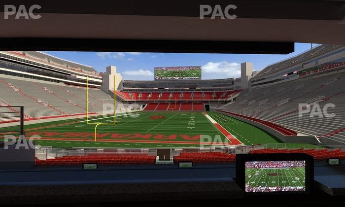 Razorback Stadium - Section Loge 41 Seat View