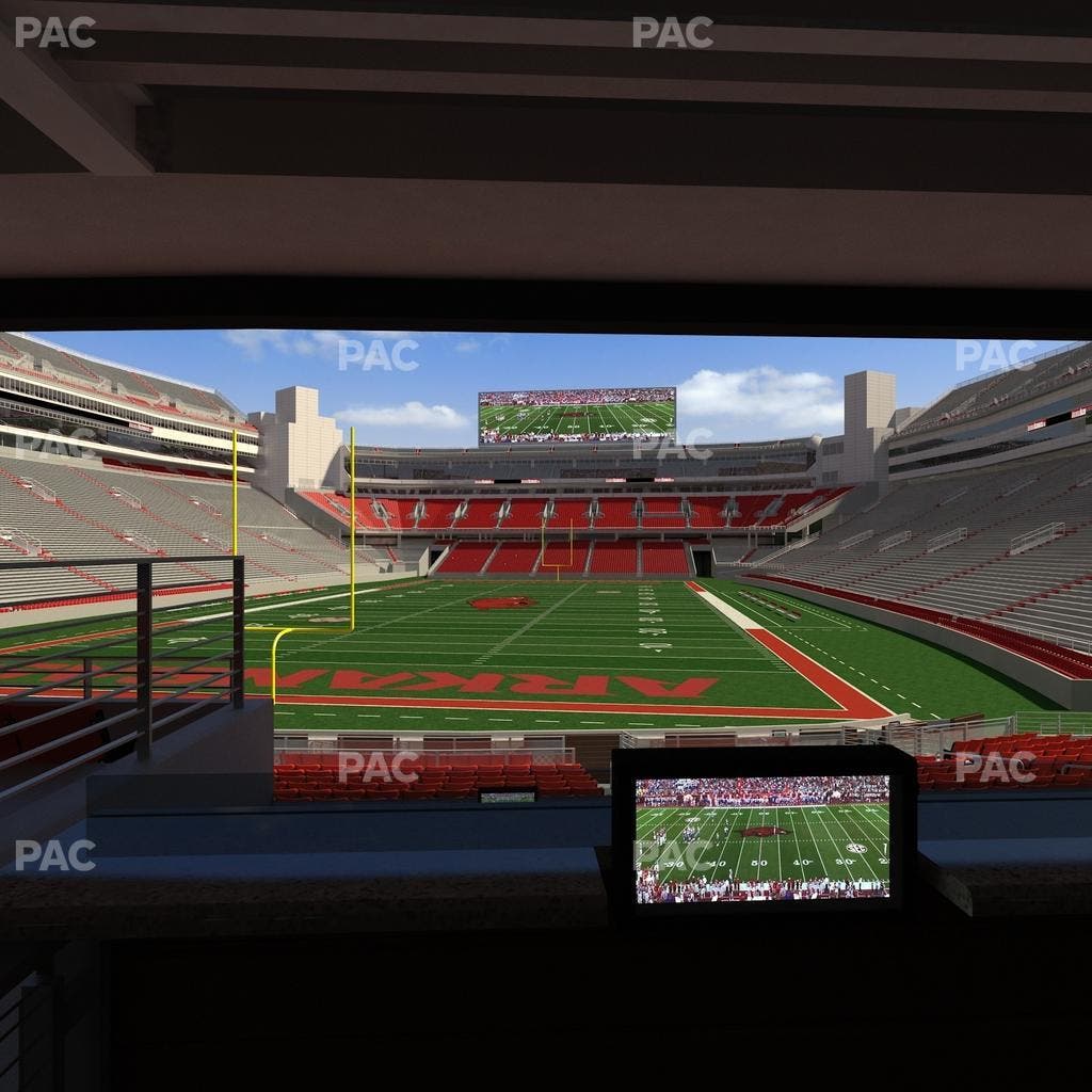 Razorback Stadium - Section Loge 42 Seat View