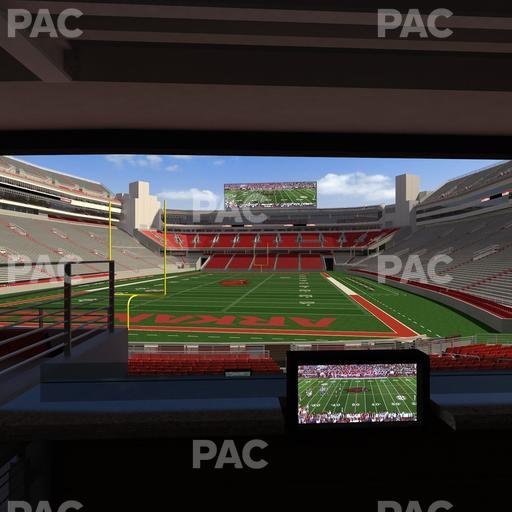 Razorback Stadium - Section Loge 42 Seat View