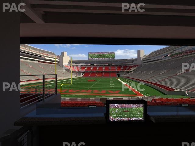 Razorback Stadium - Section Loge 42 Seat View