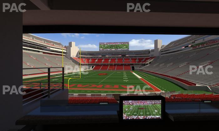 Razorback Stadium - Section Loge 42 Seat View
