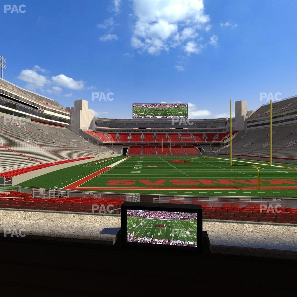 Razorback Stadium - Section Loge 43 Seat View