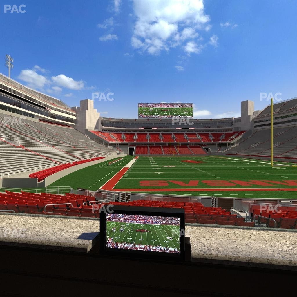 Razorback Stadium - Section Loge 45 Seat View