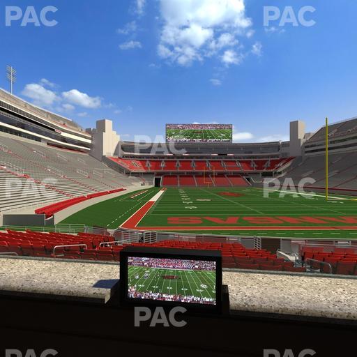 Razorback Stadium - Section Loge 45 Seat View