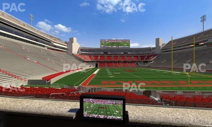 Razorback Stadium - Section Loge 45 Seat View