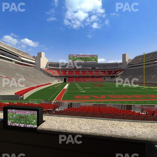 Razorback Stadium - Section Loge 46 Seat View