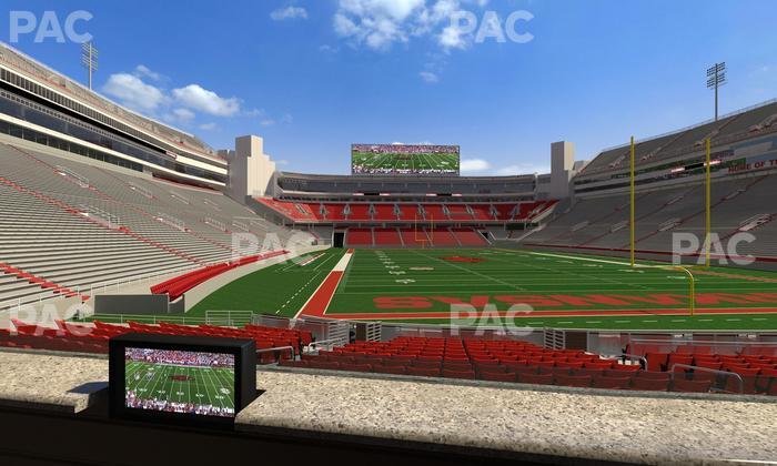 Razorback Stadium - Section Loge 46 Seat View