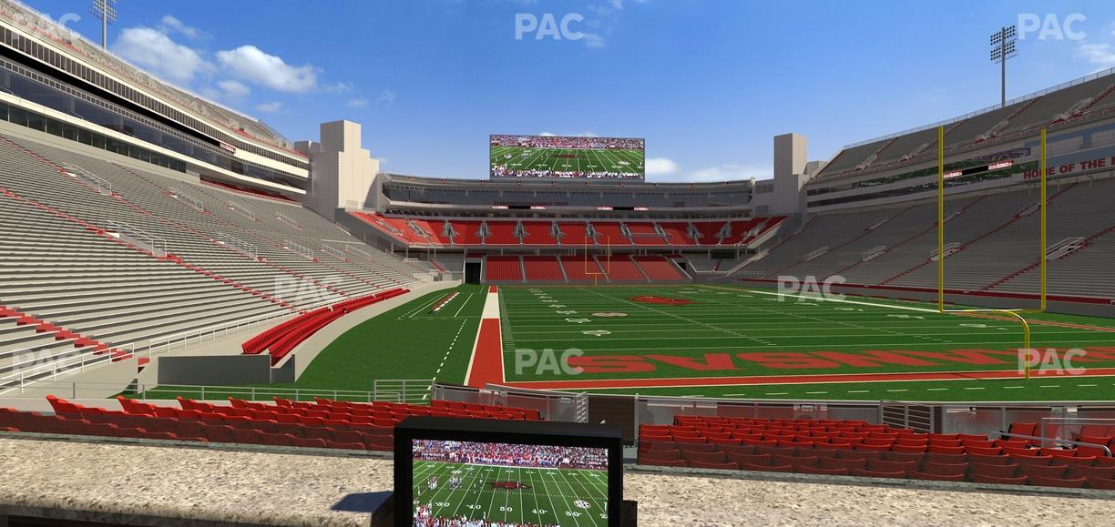 Razorback Stadium - Section Loge 47 Seat View