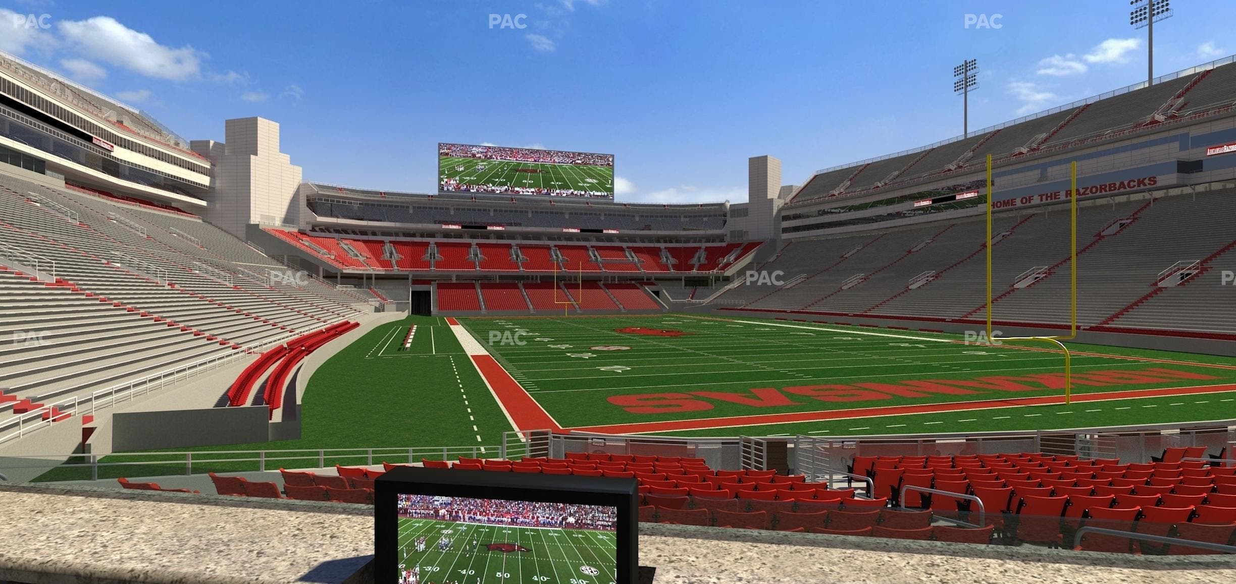 Razorback Stadium - Section Loge 49 Seat View