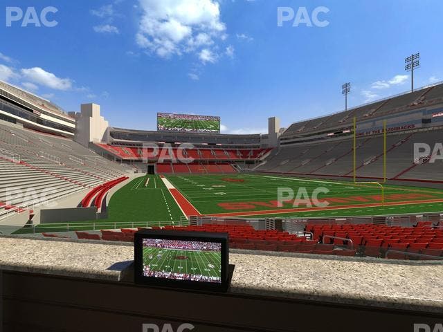Razorback Stadium - Section Loge 49 Seat View