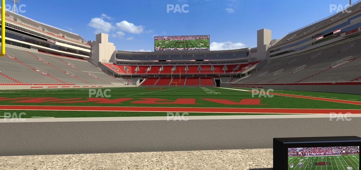 Razorback Stadium - Section Loge 5 Seat View