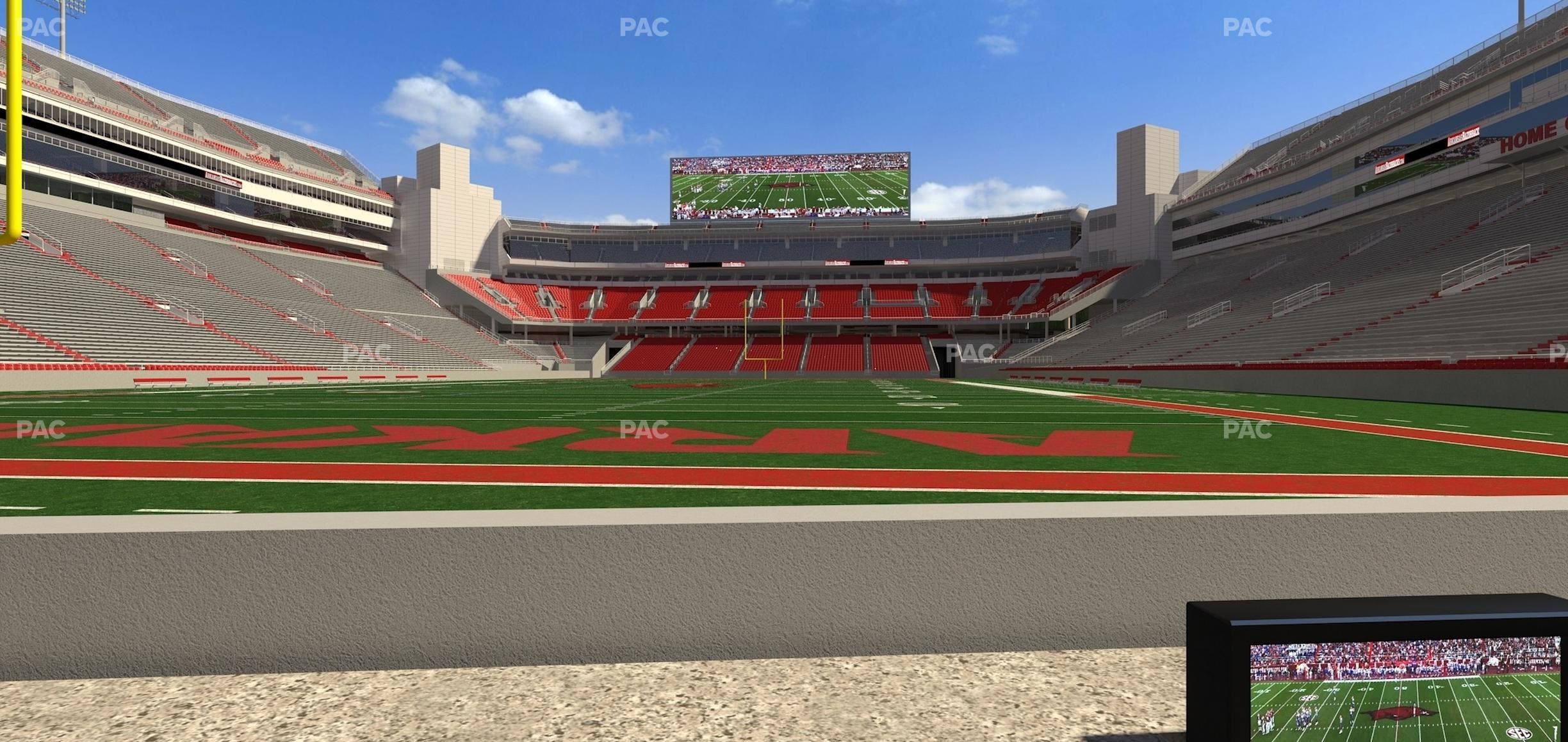Razorback Stadium - Section Loge 5 Seat View
