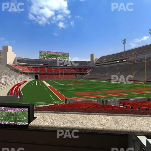 Razorback Stadium - Section Loge 50 Seat View