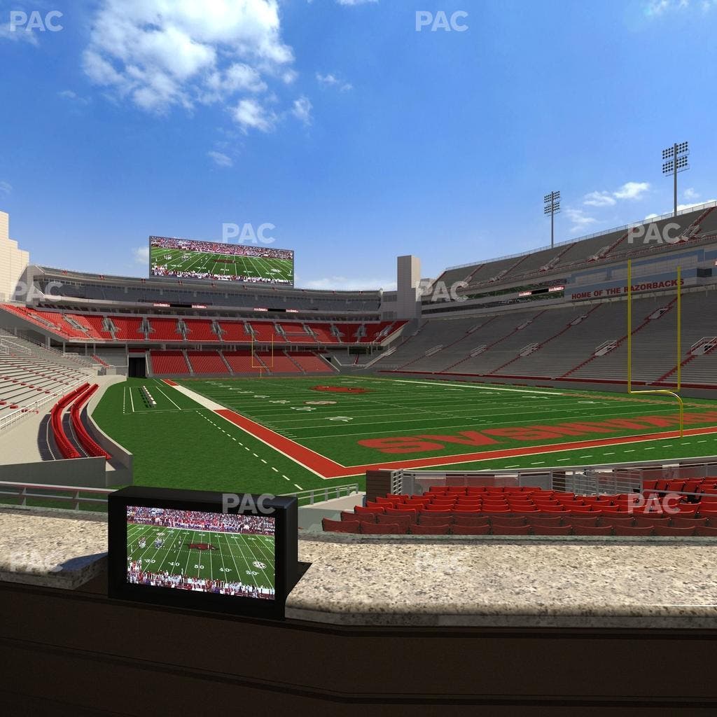 Razorback Stadium - Section Loge 51 Seat View