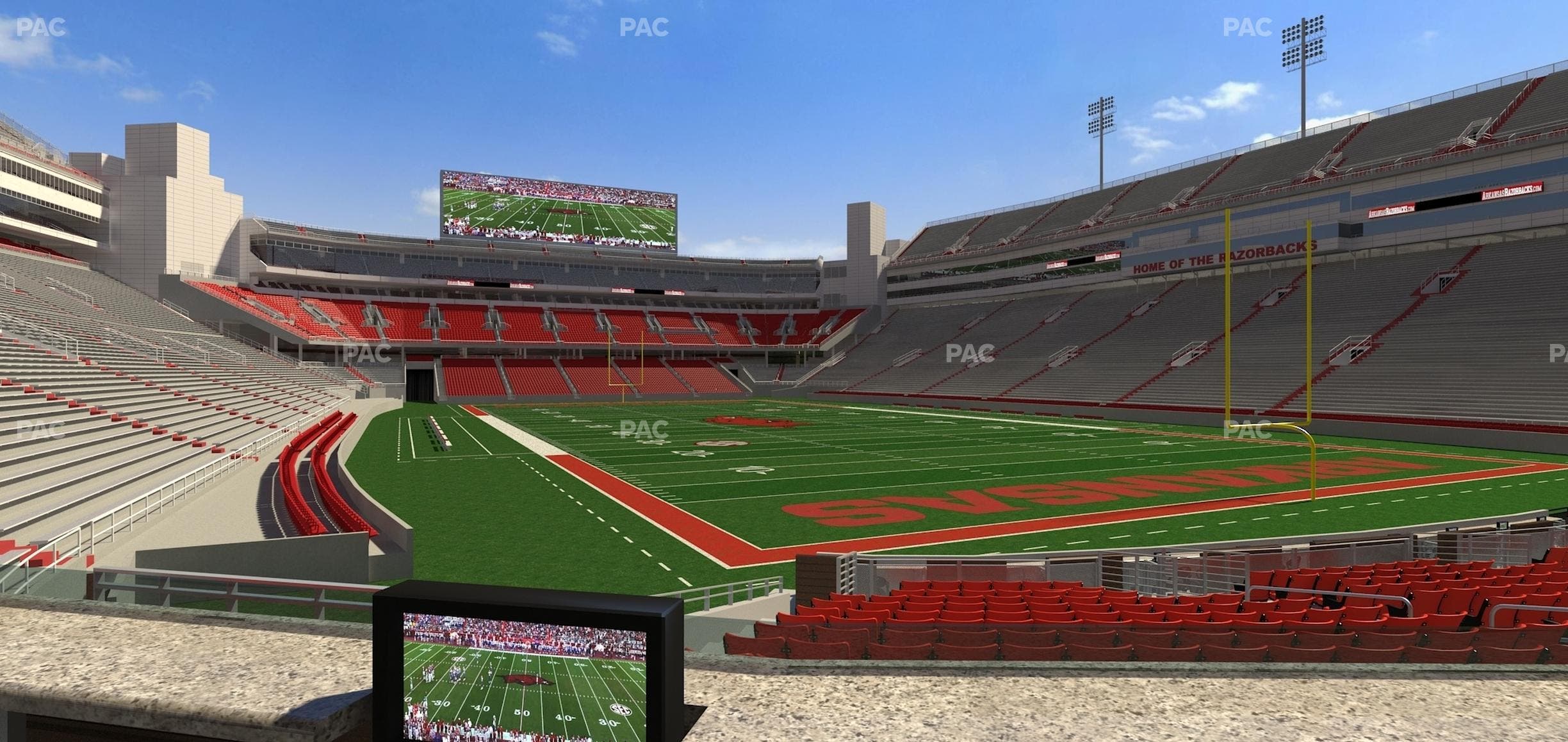 Razorback Stadium - Section Loge 51 Seat View