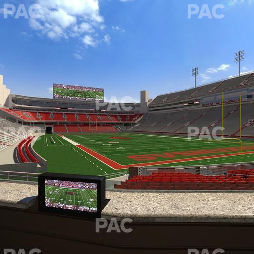 Razorback Stadium - Section Loge 51 Seat View