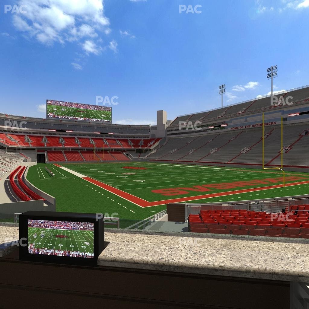 Razorback Stadium - Section Loge 52 Seat View