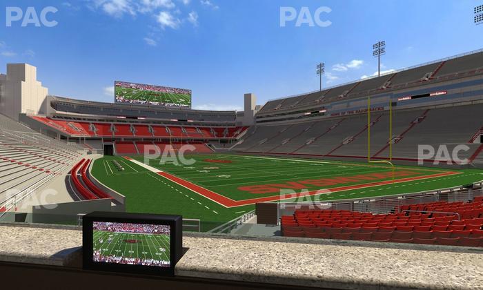 Razorback Stadium - Section Loge 52 Seat View