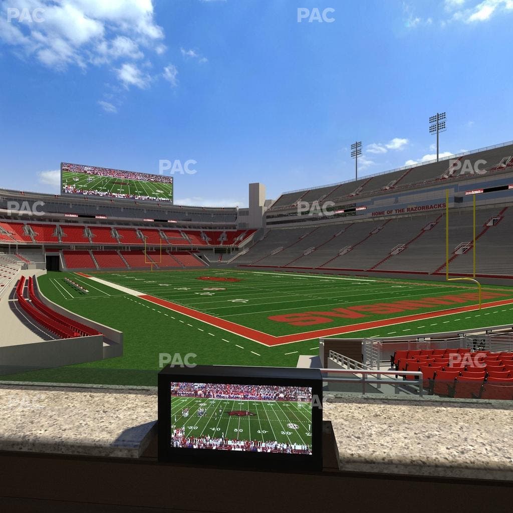Razorback Stadium - Section Loge 53 Seat View