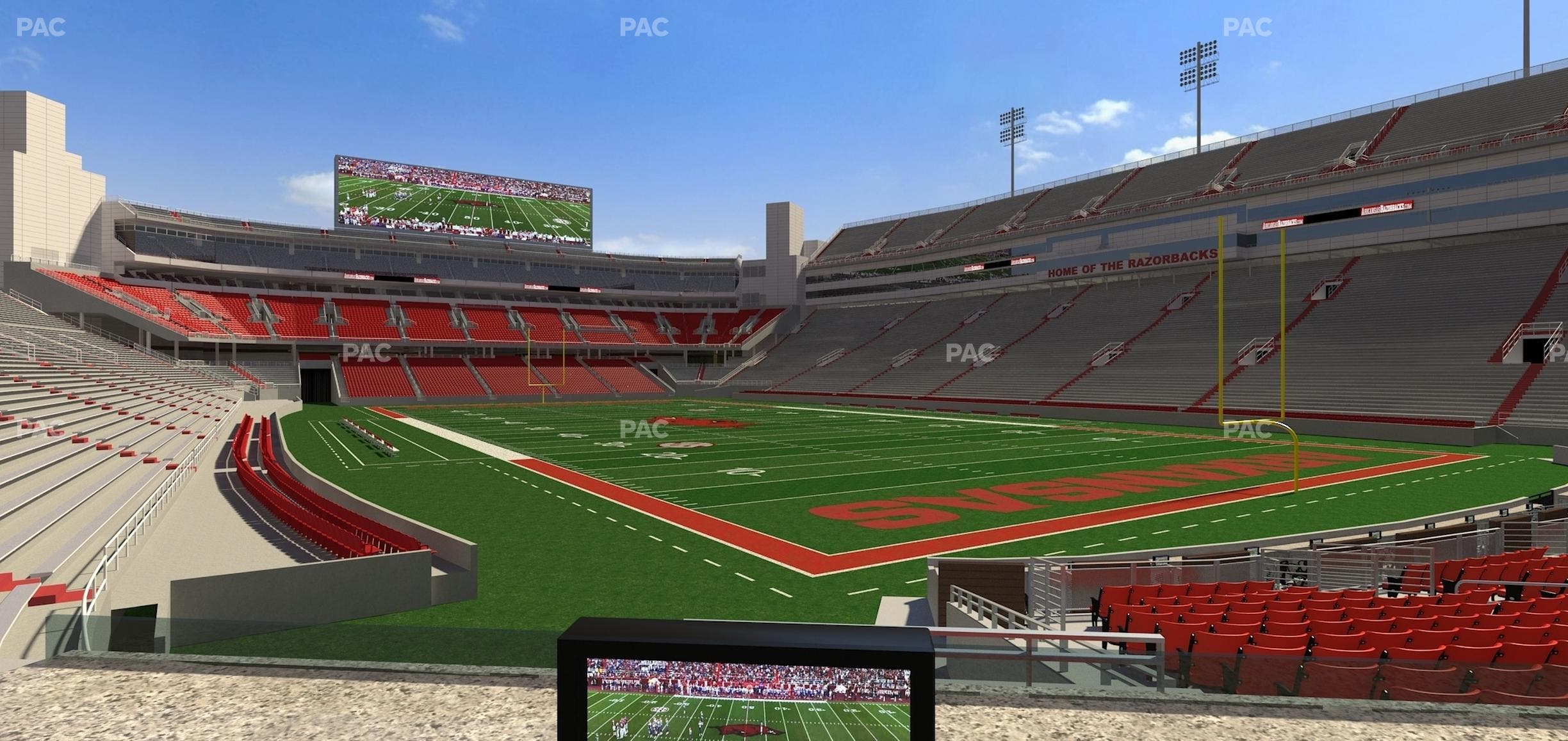 Razorback Stadium - Section Loge 53 Seat View