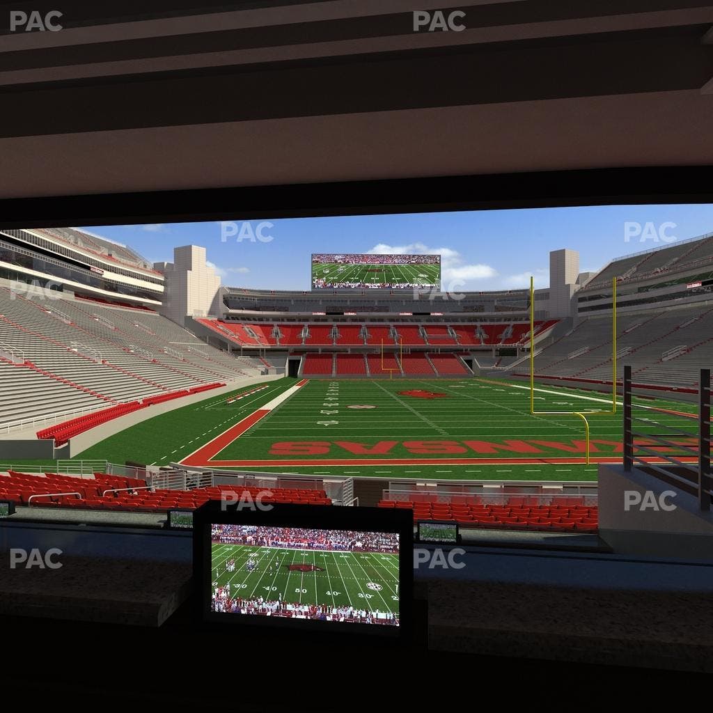Razorback Stadium - Section Loge 54 Seat View