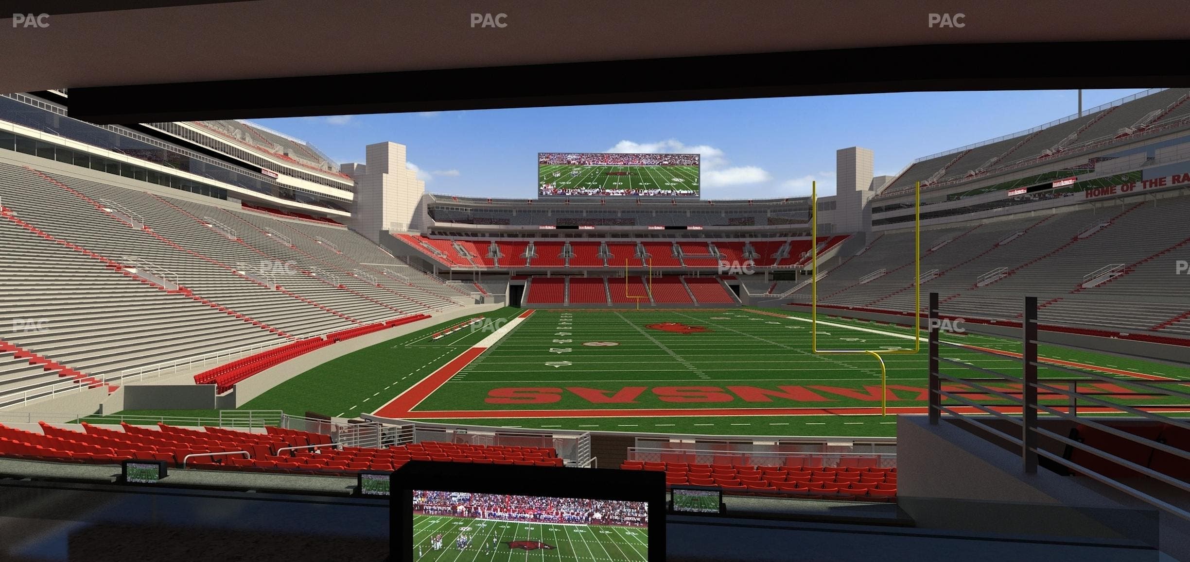 Razorback Stadium - Section Loge 54 Seat View