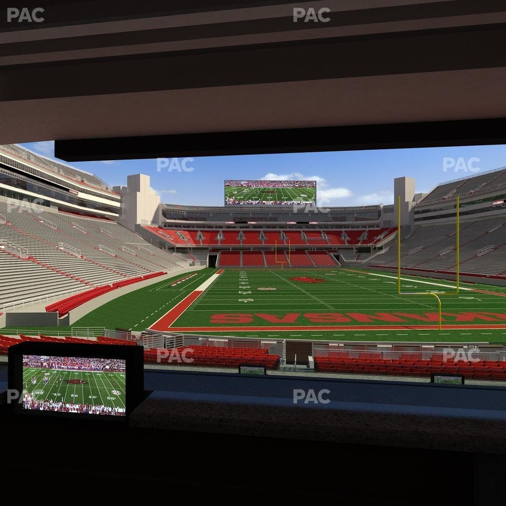 Razorback Stadium - Section Loge 55 Seat View