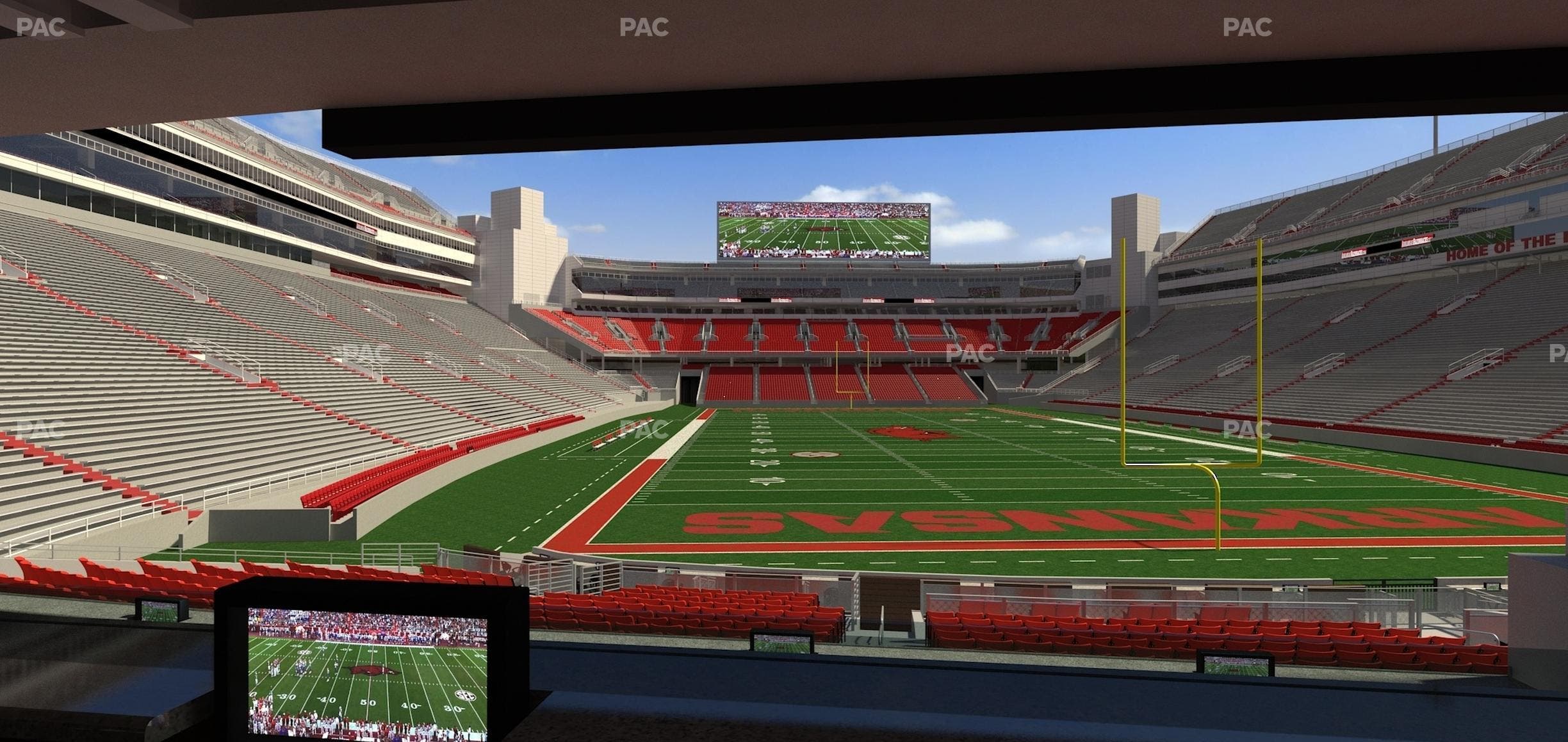 Razorback Stadium - Section Loge 55 Seat View