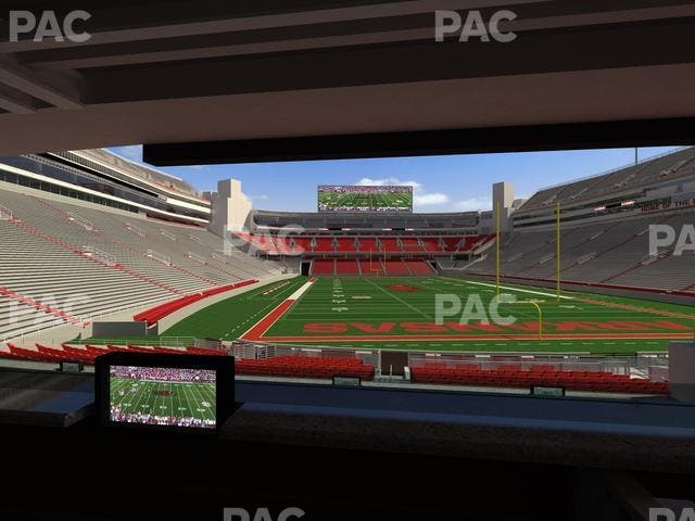 Razorback Stadium - Section Loge 55 Seat View