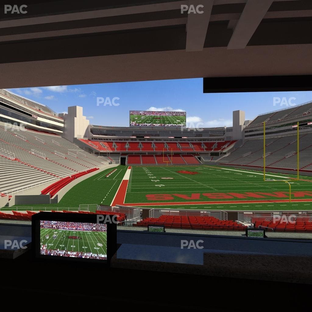 Razorback Stadium - Section Loge 57 Seat View