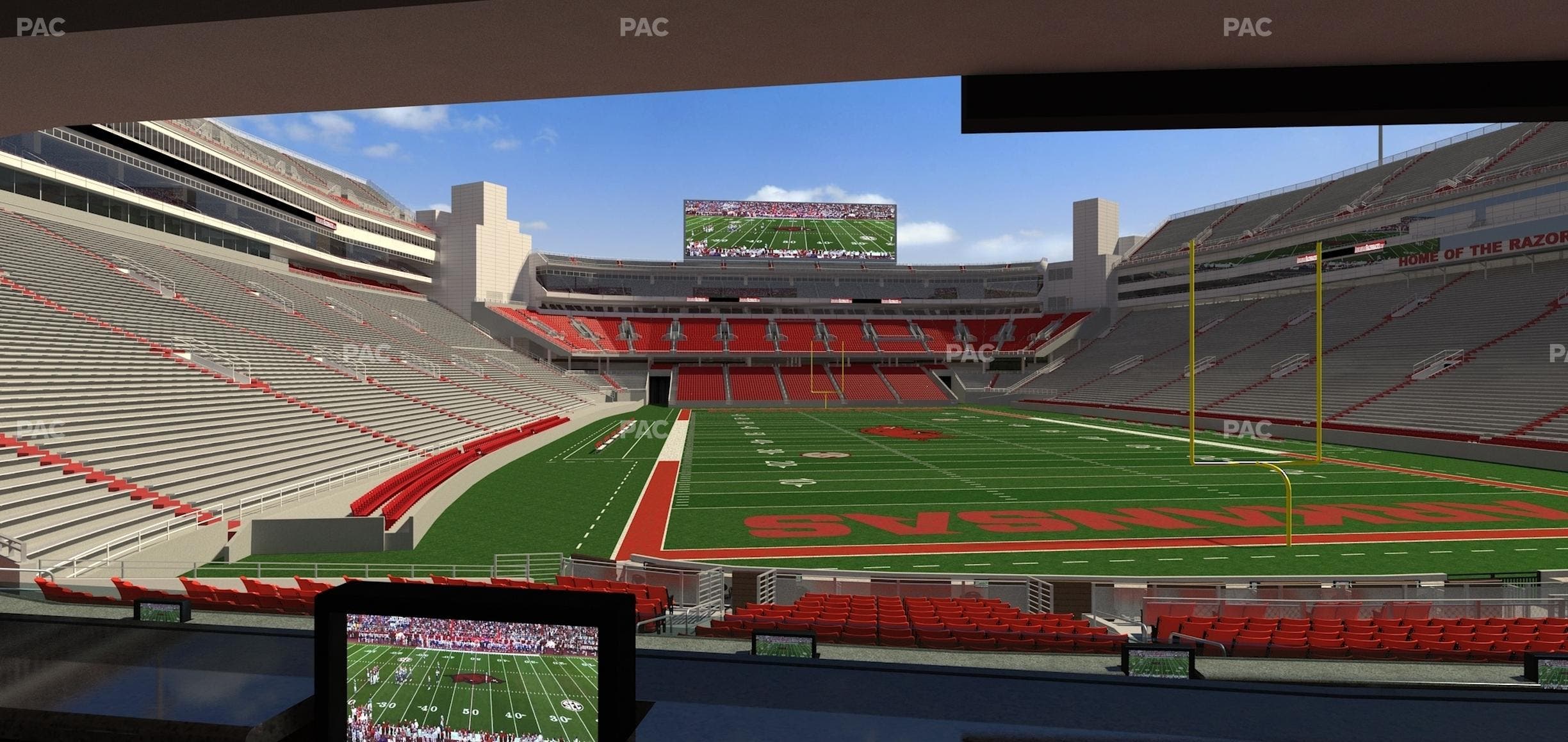 Razorback Stadium - Section Loge 57 Seat View