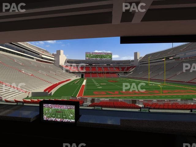 Razorback Stadium - Section Loge 57 Seat View