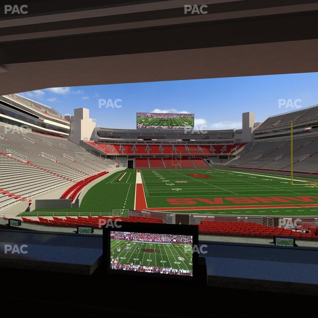 Razorback Stadium - Section Loge 58 Seat View