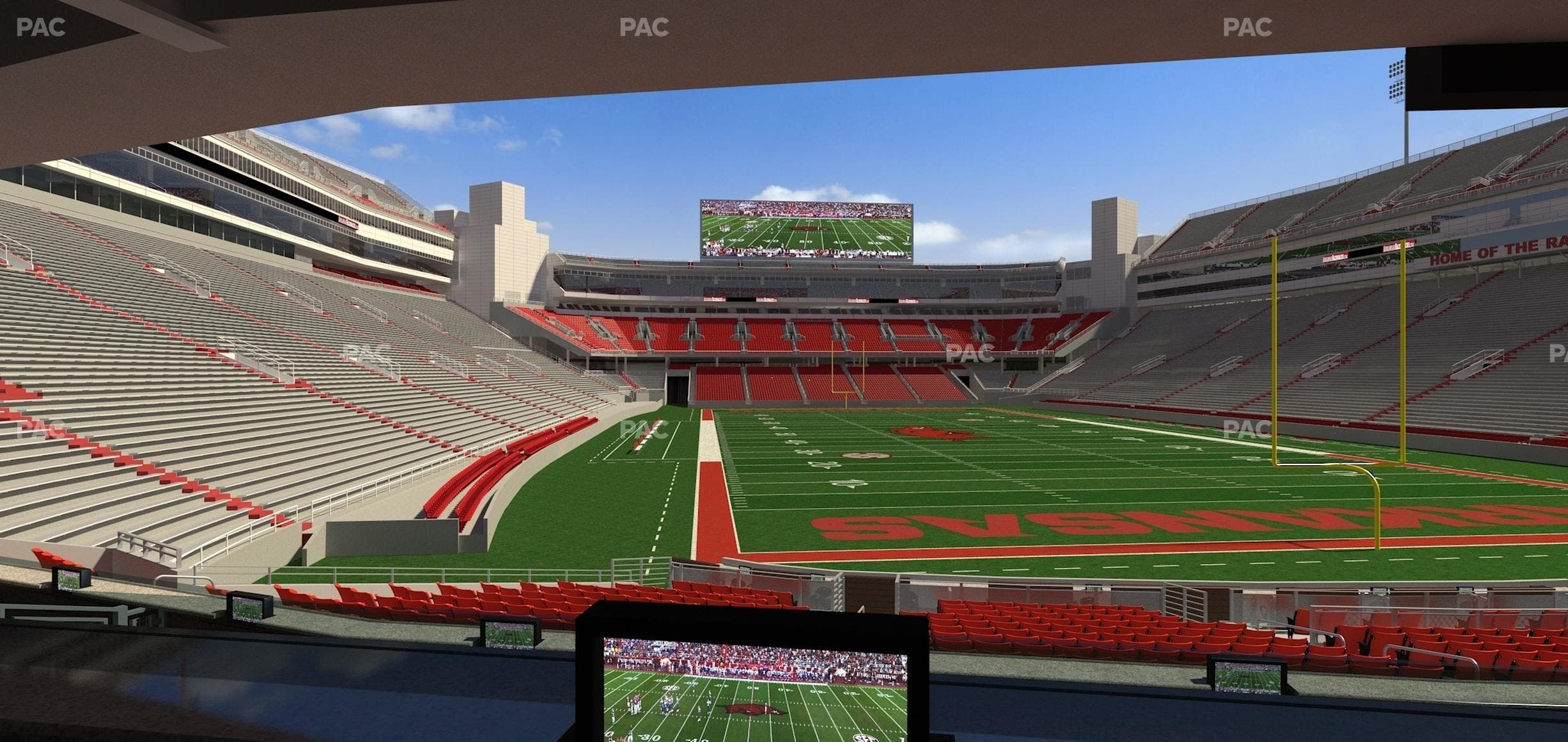 Razorback Stadium - Section Loge 58 Seat View