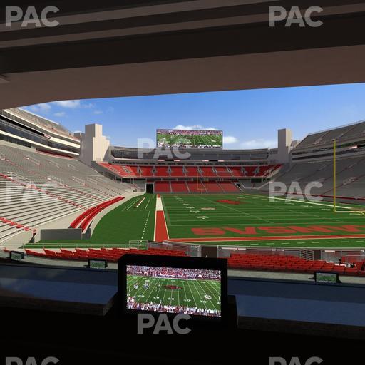 Razorback Stadium - Section Loge 58 Seat View