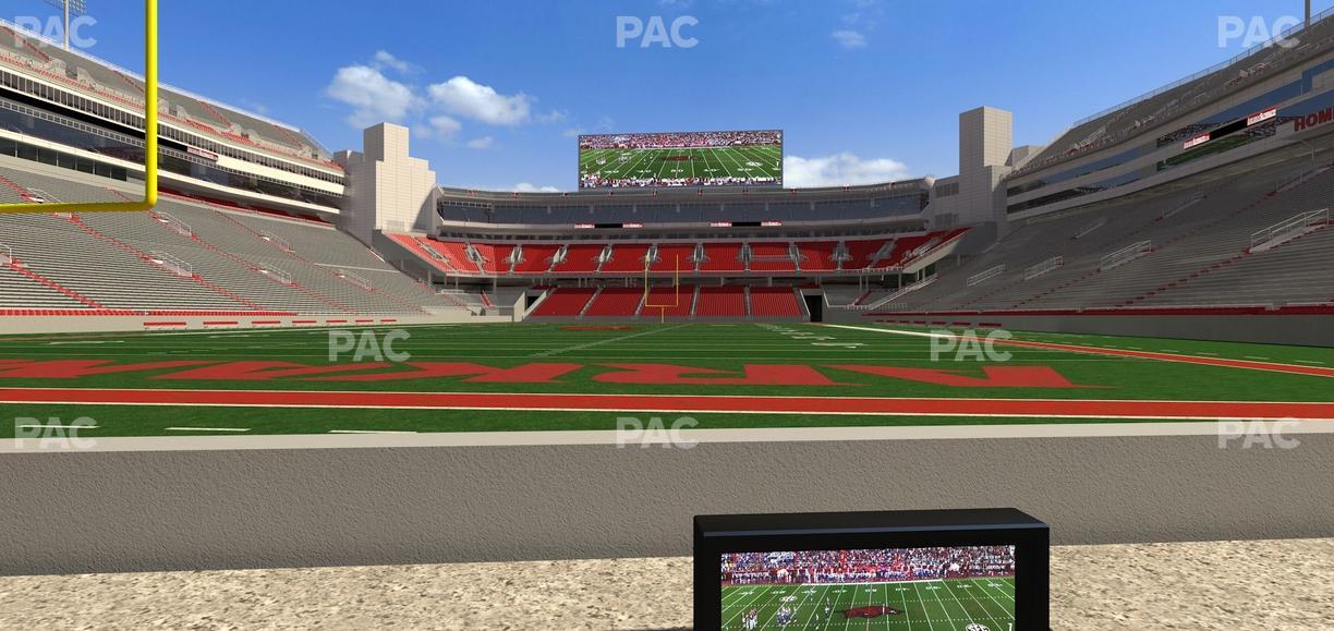 Razorback Stadium - Section Loge 6 Seat View