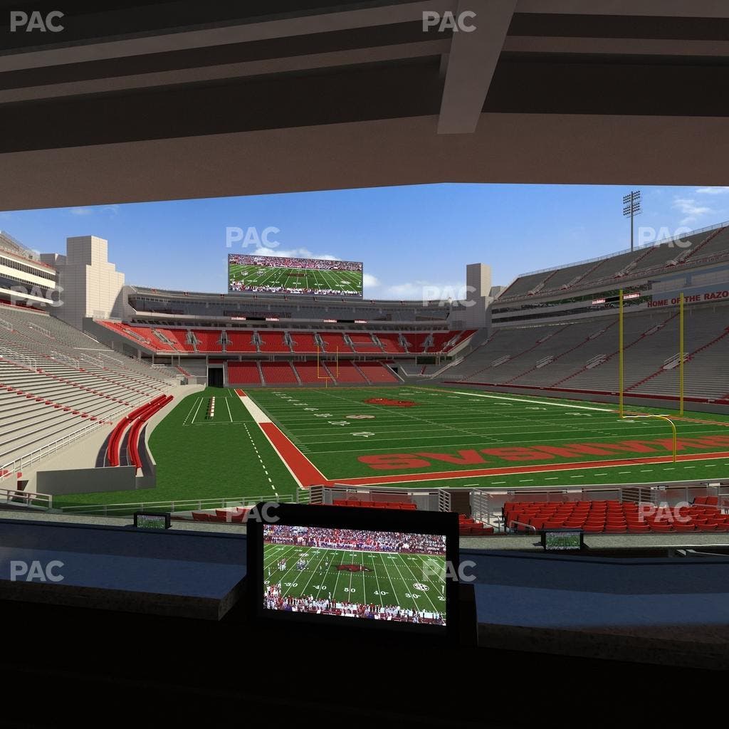 Razorback Stadium - Section Loge 60 Seat View