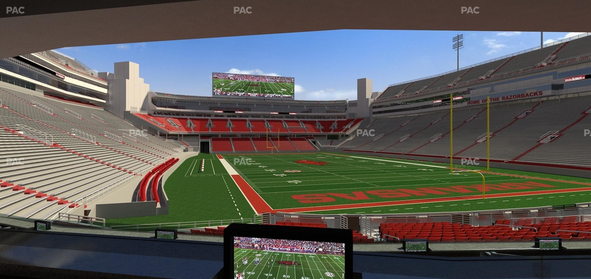 Razorback Stadium - Section Loge 60 Seat View