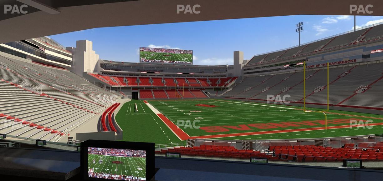 Razorback Stadium - Section Loge 61 Seat View
