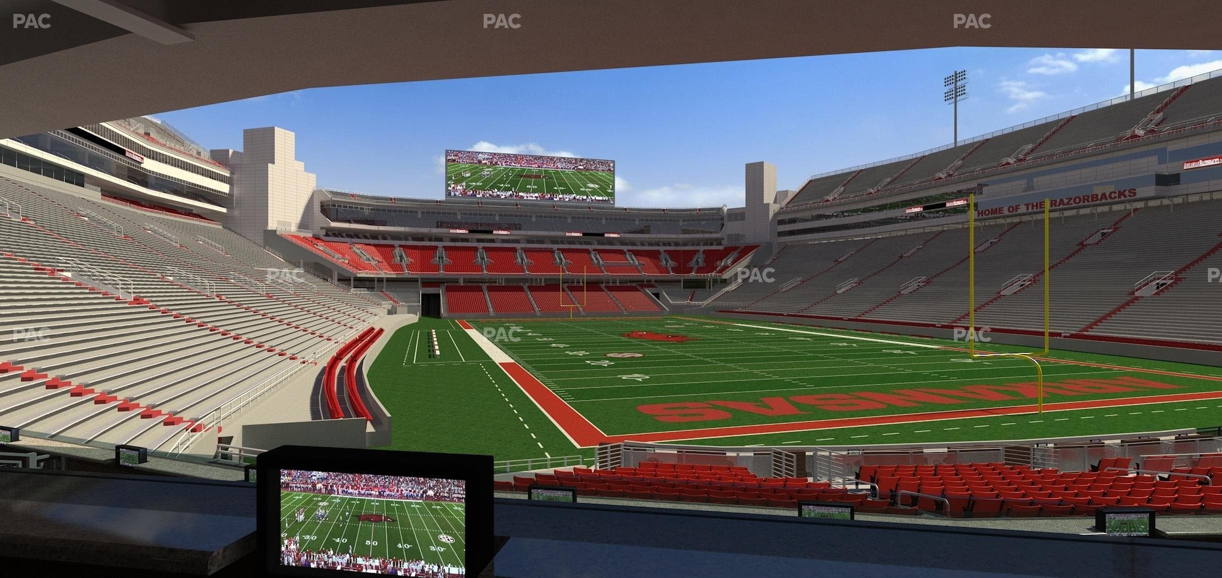 Razorback Stadium - Section Loge 61 Seat View