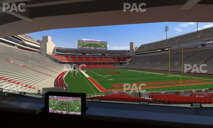 Razorback Stadium - Section Loge 61 Seat View