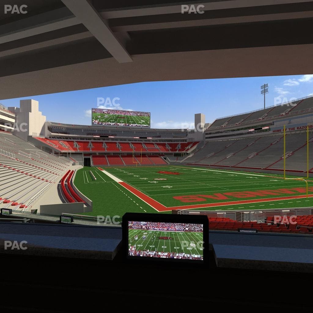 Razorback Stadium - Section Loge 62 Seat View
