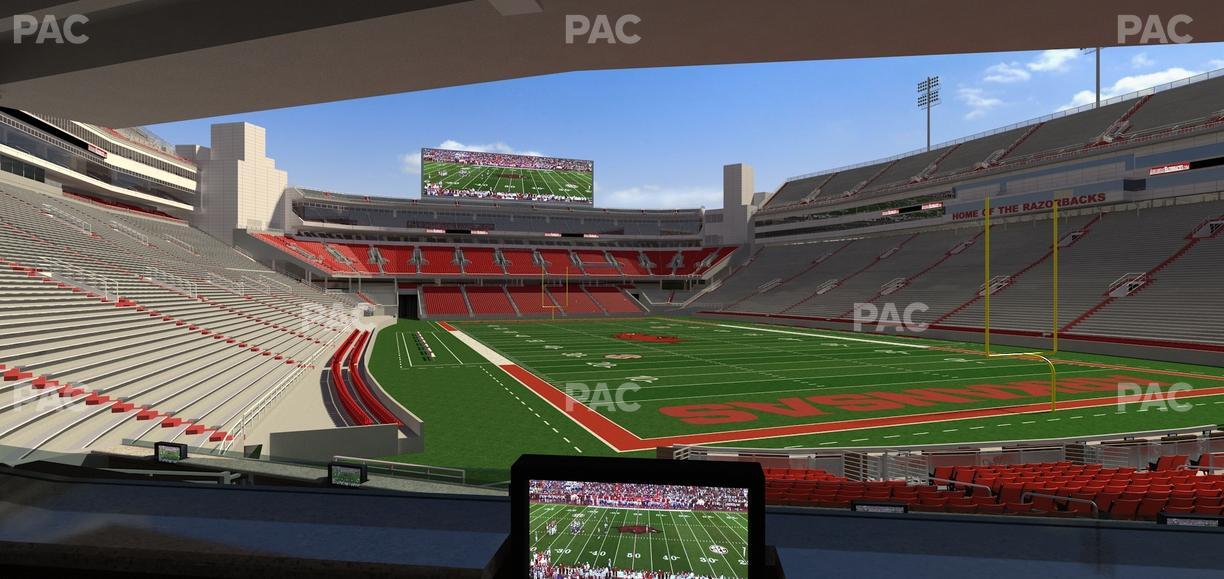 Razorback Stadium - Section Loge 62 Seat View