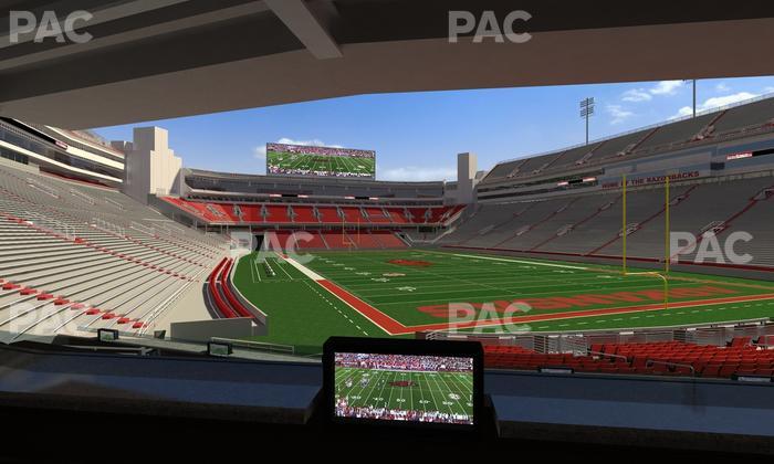 Razorback Stadium - Section Loge 62 Seat View