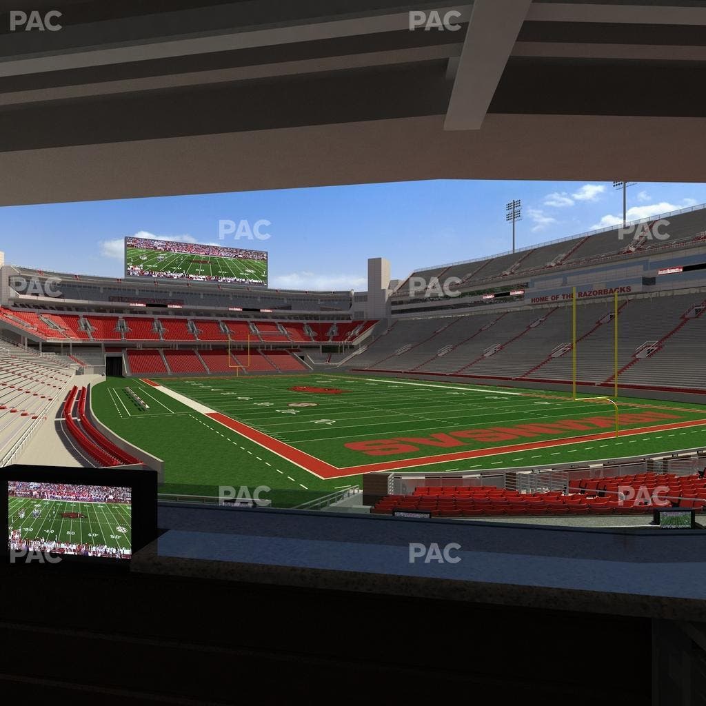 Razorback Stadium - Section Loge 63 Seat View