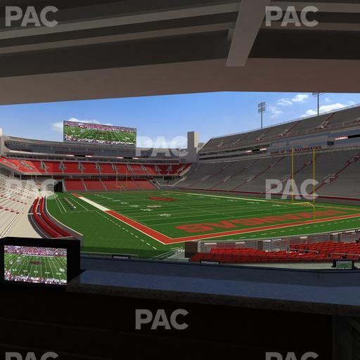 Razorback Stadium - Section Loge 63 Seat View