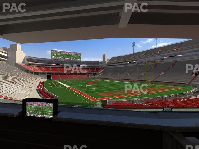 Razorback Stadium - Section Loge 63 Seat View
