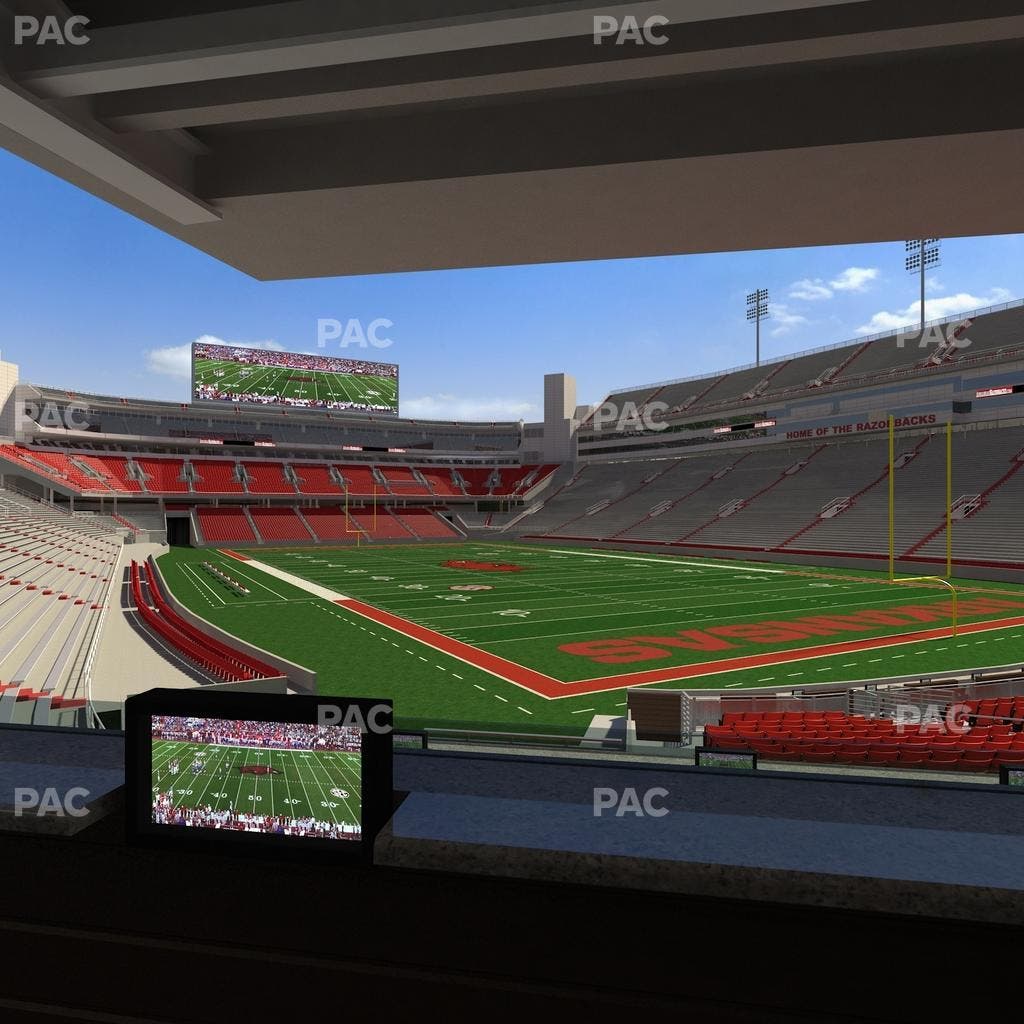 Razorback Stadium - Section Loge 64 Seat View